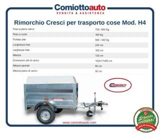CRESCI RIMORCHI Other Rimorchio Cresci H6 con Coperchio (rif. 80 - huvudbild